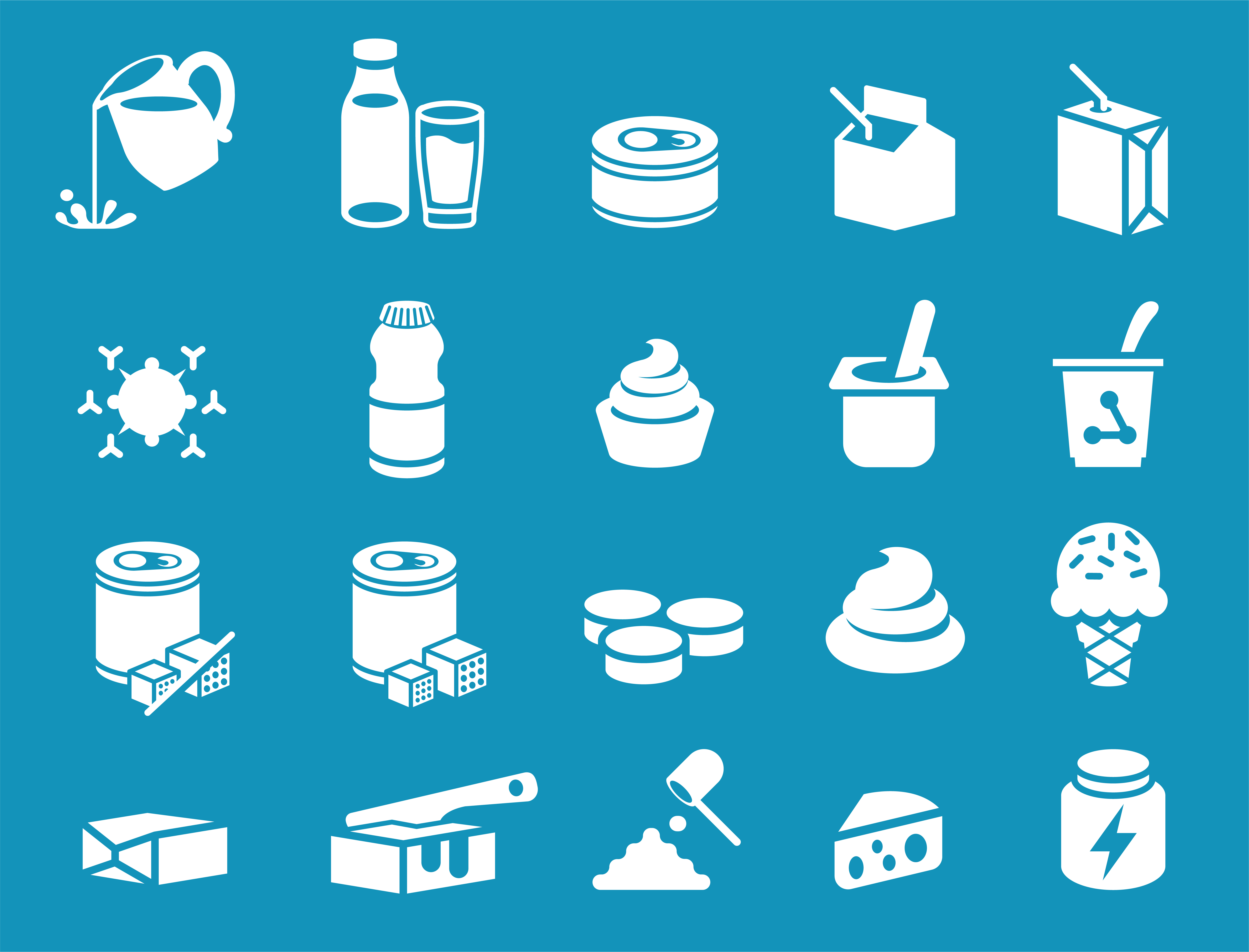 Image of a Milk general product icon - Dairy Industrial processing